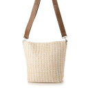 トミエコ Tomieco カゴバッグ A4収納 ショルダーバッグ (IVORY)