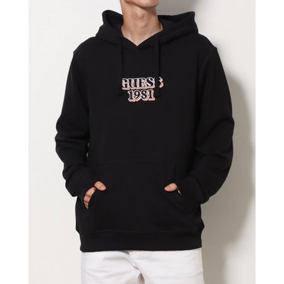  GUESS Guess1981 Embro Hoodie Sweatshirt JBLK