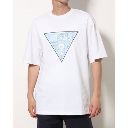 ゲス GUESS Paisley Triangle Tee (WHT) Tシャツ