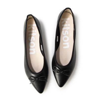 ハスキー husky Co.Ltd. 防水 ポインテッドバレエパンプス （BL）