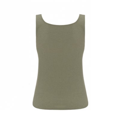 アモスタイル バイ トリンプ AMOSTYLE BY Triumph 温調インナー 袖なしトップ 1436 （モスグリーン）