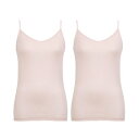 ウイング Wing 春夏インナー 2枚セット 【綿の贅沢オーガニック】 薄くて軽くてさらっと快適 キャミソール (PO)