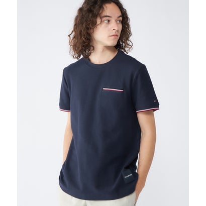 トミー ヒルフィガー TOMMY HILFIGER HONEY COMB RWB POCKET TEE （ネイビー）