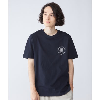 トミー ヒルフィガー TOMMY HILFIGER MONOGRAM INK ROUNDEL TEE （ネイビー）