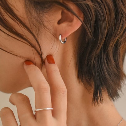 スタイロ styiro【選べるカラー・サイズ】金属アレルギー対応 ミニフープピアス(シルバー13)