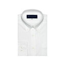 トーキョーシャツ TOKYO SHIRTS 形態安定 ボタンダウンカラー 長袖 ニットシャツ （ホワイト）