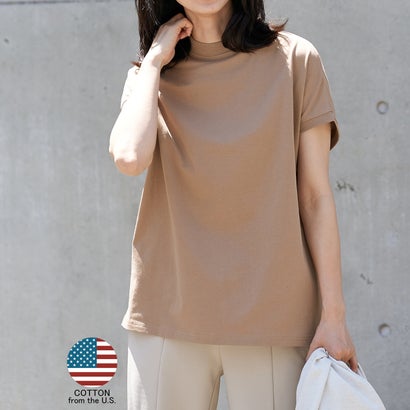 コカ coca COTTON from the USモックネックTシャツ （Dk.beige）