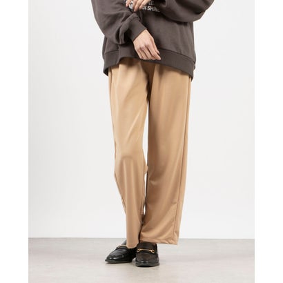 デューリリー Dewlily ロングタックパンツ レディース ボトムス 韓国ファッション 10代 20代 30代 春服 秋 冬 ワイドパンツ オフィスカジュアル 大きいサイズ タック入り ストレート (ベージュ デューリリー Dewlily ロングタックパンツ レディース ボトムス 韓国ファッション 10代 20代 30代 春服 秋 冬 ワイドパンツ オフィスカジュアル 大きいサイズ タック入り ストレート (ベージュ