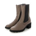 クリー ラボキゴシ Creer RABOKIGOSHI 6cm本革サイドゴアショートブーツ (グレイ)