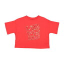 デシグアル Desigual メッセージ オーバーサイズTシャツ (ピンク/レッド)