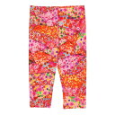 デシグアル Desigual 花柄 カプリレギンス (ピンク/レッド)