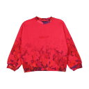 デシグアル Desigual 水彩画花柄 スウェットシャツ (ピンク/レッド)