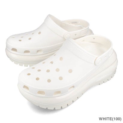 クロックス crocs CROCS CLASSIC MEGA CRUSH CLOG （WHITE(100)）