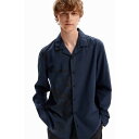 デシグアル Desigual パジャマスタイル シャツ (ブルー)