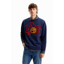 デシグアル Desigual PABLO スウェットロングスリーブ (ブルー)
