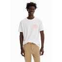 デシグアル Desigual Paradise 半袖Tシャツ (ホワイト)