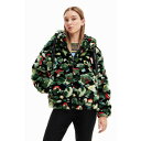 デシグアル Desigual エコファー カモジャケット (グリーン)