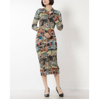 デシグアル Desigual M. Christian Lacroix タペストリー ミディワンピース （ブラウン）