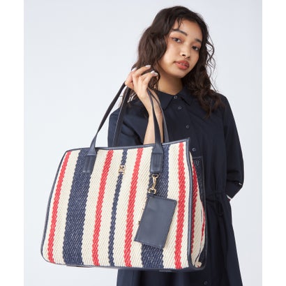 トミー ヒルフィガー TOMMY HILFIGER シティサマーキャンバストートバッグ （マルチ）