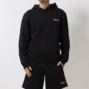 ロゴ マッシュアップ フーディー / RI LOGO MASH UP HOODIE (ブラック)