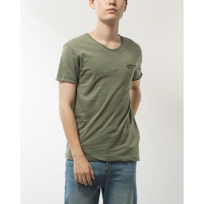 モードフルーレ MODE FOURRURE イタリア製Tシャツ (カーキ)