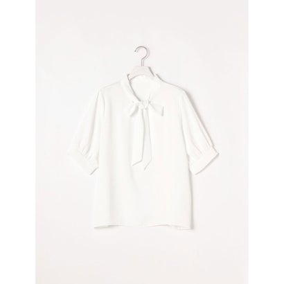 パーフェクトスーツファクトリー Perfect Suit FActory ボウタイブラウス （ホワイト）
