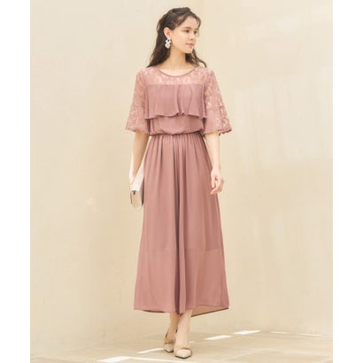 ドレスプラス DRESS+ パーティー 結婚式 パンツドレス オールインワン (スモークピンク)