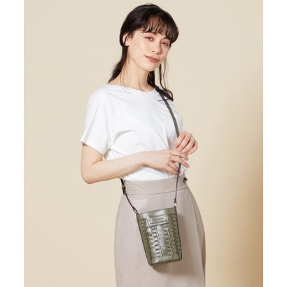 ヴィーガンヴュー veganview v piece mesh mini shoulder bag （カーキ）