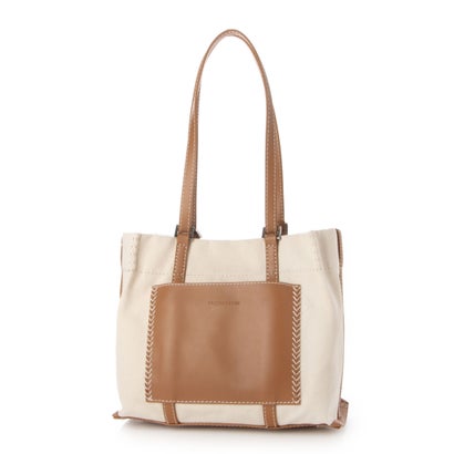 ヴィーガンヴュー veganview w handle canvas mini tote （キャメル）