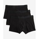 トミー ヒルフィガー TOMMY HILFIGER 3P トランクス【返品不可商品】 (ブラック)