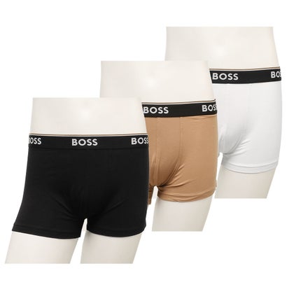 HUGO BOSS （ヒューゴ ボス）のボクサーパンツが入荷しました☆シンプルな無地にブランドロゴ配しアクセントを加えたボクサーパンツ。ソフトな肌触りでストレスフリーの穿き心地を叶えます。その日の気分や装いに合わせてカラーを選べる3枚セットです。・カラー：BLACKWHITEBEIGE・サイズ：SMLXL約総丈×股下×もも幅×ウエストS：約28×6.5×20×70cmM：約29.5×6.5×23×75cmL：約29.5×6.5×24.5×80cmXL：約32×6.5×27×87cm重量：S/約180gM/約190gL/約210gXL/約210g・素材：コットン エラステイン・開閉種別：-・内部様式：-・外部様式：-・その他：-・付属品：純正BOX (if08)ヒューゴ ボス ボクサーパンツ アンダーウェア レギュラー丈 ブラック ホワイト ベージュ メンズ HUGO BOSS 50489612 975 3 PACK POWER TRUNK BLACKWHITEBEIGE 3枚セット※こちらはロコンド又はロコンドの審査をクリアしたショップが正規ルートで買い付けた並行輸入品となります。メーカーの国内保証は受けられませんので予め御了承下さい。またメーカー正規価格とは異なる場合もございます。輸入や検品ルートの都合上、商品によっては箱に痛みがある場合や検品中の若干のシワや傷、商品によってはセキュリティラベルを切り取っている場合などがございますが、当社が責任をもって正規品確認をした商品ですので、安心してお買い求め下さい。XL/LL : 【モチーフのサイズ】32×6.5cm