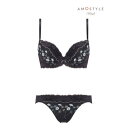 アモスタイル バイ トリンプ AMOSTYLE BY Triumph 谷間くっきり ブラ&ショーツセット 278 テンダーフラワー Eカップ 【返品不可商品】 (グレー)(4)
