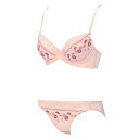 アモスタイル バイ トリンプ AMOSTYLE BY Triumph 谷間くっきり ブラ&ショーツセット 278 テンダーフラワー Eカップ 【返品不可商品】 ...