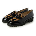 インターショシュール INTER-CHAUSSURES ライトタンクソールローファー (ブラックコンビ)