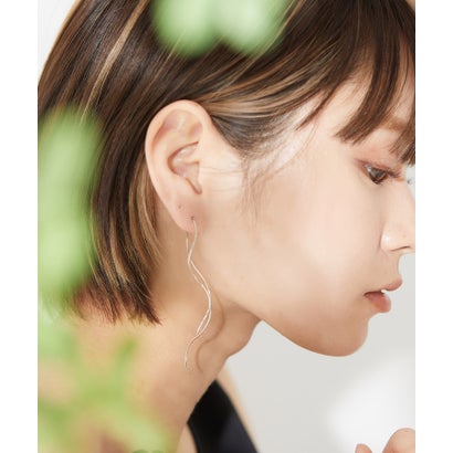 ヴィータフェリーチェ VitaFelice ウェーブ ピアス (SILVER)