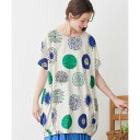 ヴィオラ エ ヴィオラ Viola e Viola ツリー柄ふんわりコクーンチュニック (オートミール系)