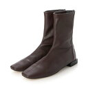 スクエアトゥショートブーツ(ワインストレッチ)DIANA F by WELLFIT