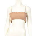 エイミーイストワール eimy istoire シャーリングベアビキニTOP (PINK BEIGE)