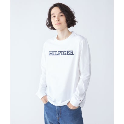 トミー ヒルフィガー TOMMY HILFIGER IM MONOTYPE EMBRO LS TEE （ホワイト）