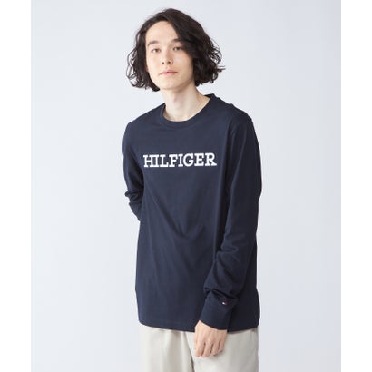 トミー ヒルフィガー TOMMY HILFIGER IM MONOTYPE EMBRO LS TEE （ネイビー）