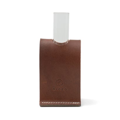 ヴィータフェリーチェ VitaFelice 【日本製】本革レザーフラワーベース (BROWN)