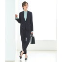 ルイルエブティック RUIRUE BOUTIQUE 選べる4タイプ洗えるベーシックビジネススーツパンツセット (Cセット/ダークネイビー)