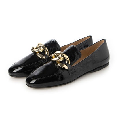 ●ファビオルスコーニ FABIO RUSCONI チェーン付ローファー (ブラック)