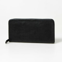 ジェニュインレザー Genuine Leather 天然シボ 紳士用 本革長財布 （BLACK）