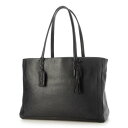 ジェニュインレザー Genuine Leather 本革 トートバッグ (DARK NAVY)