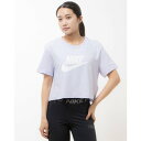 ナイキ NIKE レディース 半袖Tシャツ ナイキ ウィメンズ エッセンシャル クロップ アイコン フレンチテリー Tシャツ BV6176536 （オキシジョンパープル/(ホワイト)）