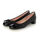 プリティ バレリーナ Pretty Ballerinas LINDSAY patent-leatherquilt（リンゼイ パテント レザーキルト）ヒールシューズ （NEGRO-NEGRO）