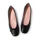 プリティ・バレリーナ バレエシューズ プリティ・バレリーナ Pretty Ballerinas ZOEY leatherquilt（ゾイ レザーキルト）バレエシューズ （NEGRO）