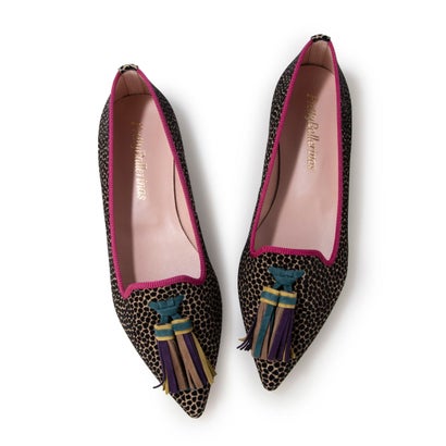 プリティ・バレリーナ バレエシューズ プリティ・バレリーナ Pretty Ballerinas ELLA nessa-suede tassels（エラ ネッサ スエードタッセル）ポインテッドシューズ （NESSA-BANI）