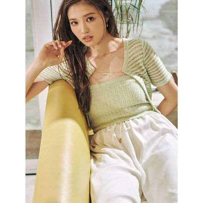 エイミーイストワール EIMY ISTOIRE eimyチェーンクロシェアンサンブル (PISTACHIO GREEN)